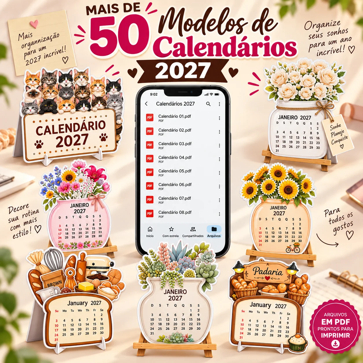 Kit de Calendários 2027